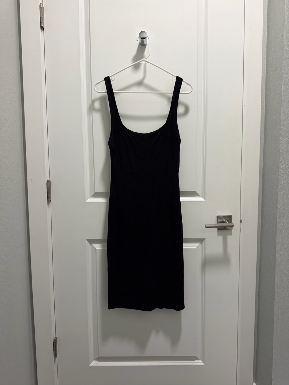 Shinestar Black Scoop Neck Dress